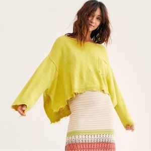 Free People Prism Distressed Hem Sweater